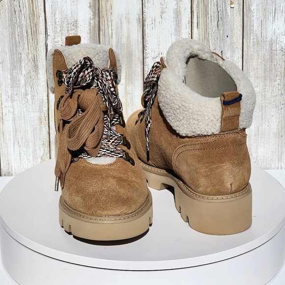 White Mountain Women's Gloving Hiker Lace Up Booties - Size 7.5 - Chestnut - Picture 4 of 12